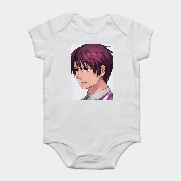 Pink Hair Anime Boy Baby Bodysuit by animegirlnft